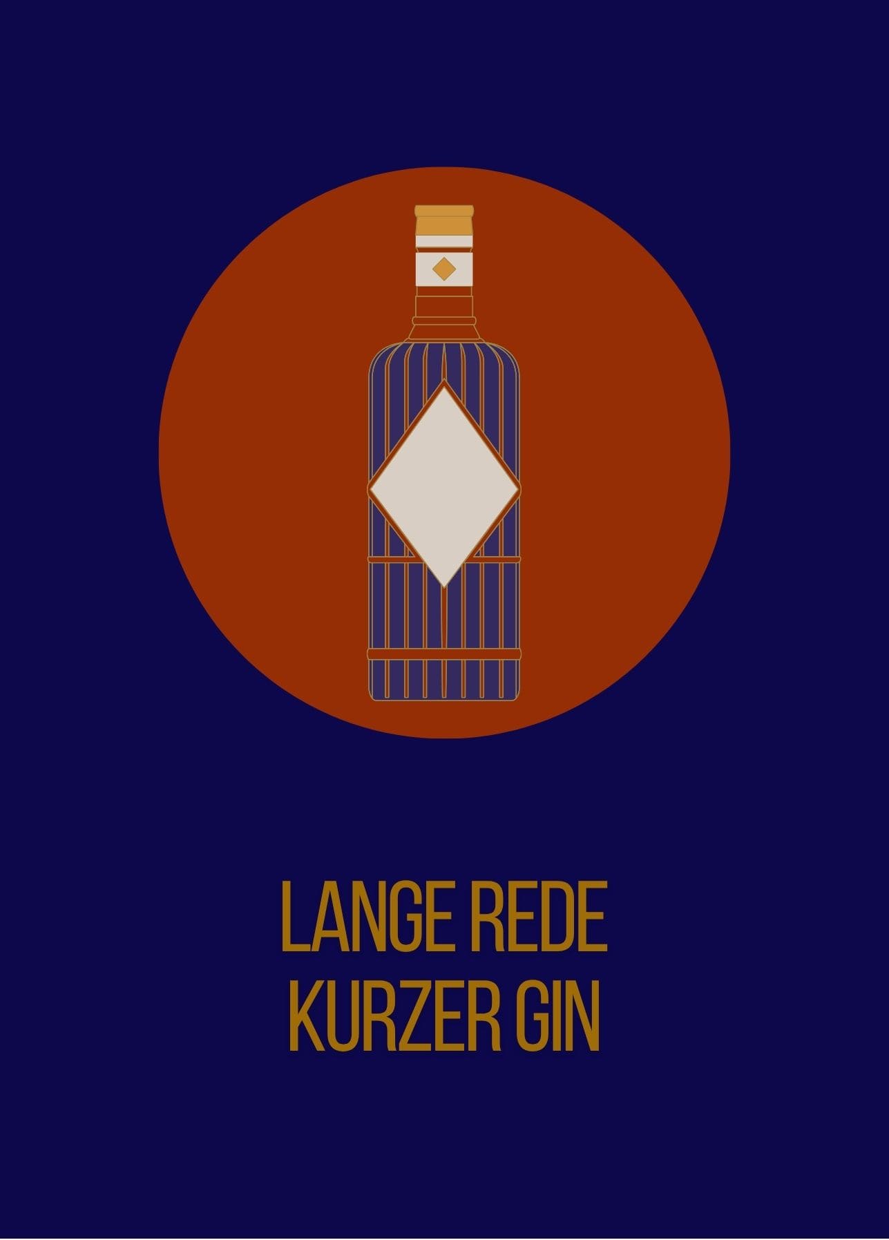 Grußkarte "Lange Rede kurzer Gin"