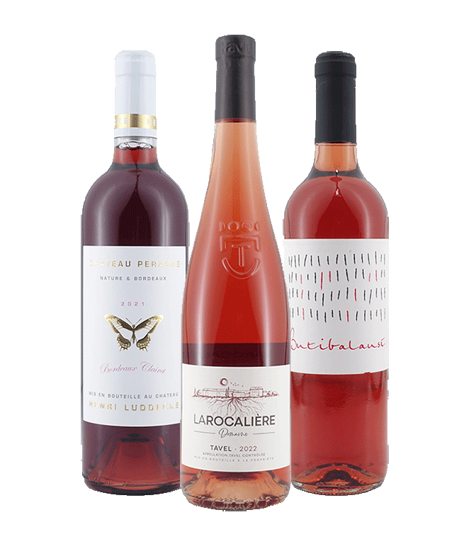 Weinpaket tiefes Rosé