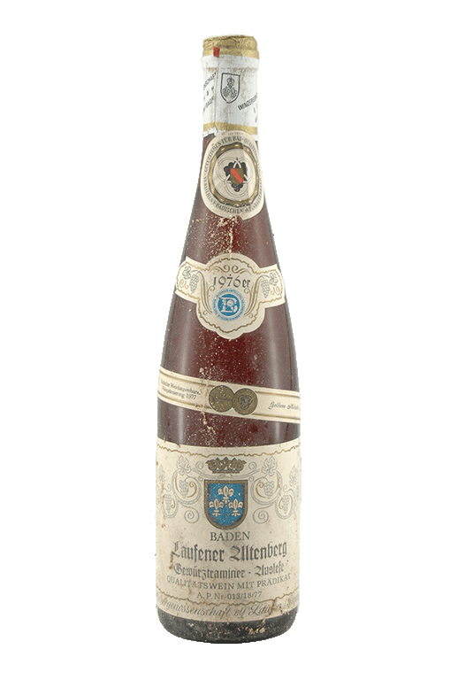 Winzergenossenschaft Laufen Gewürztraminer Auslese Laufener Altenberg 1976