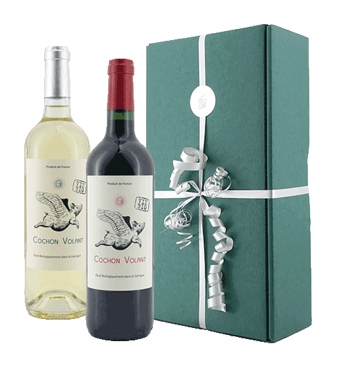 Weinpräsent Frankreich Duo – Weißwein & Rotwein