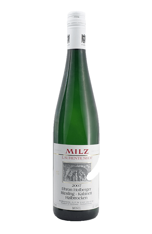 Milz Riesling Kabinett feinherb - Dhron Hofberger 2007