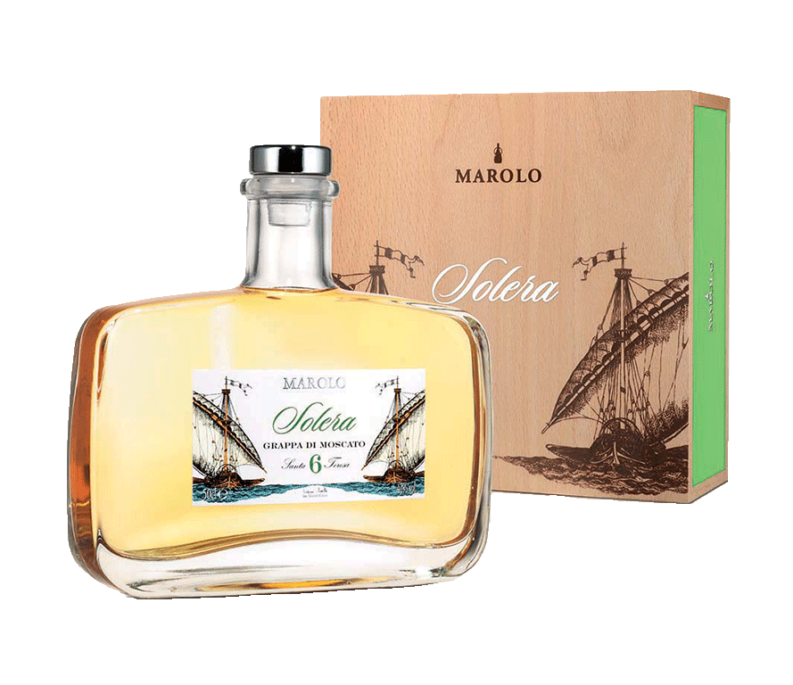 Marolo Solera Decanter Grappa di Moscato 6 Jahre
