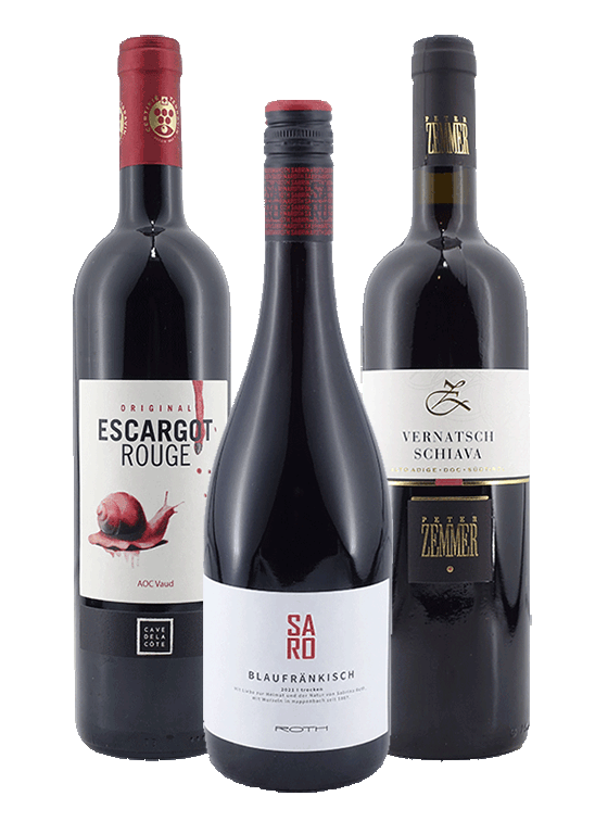 Weinpaket zu Weichkäse - Rotwein