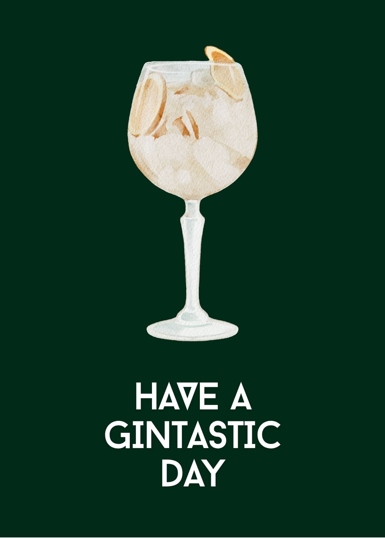 Grußkarte "Have a gintastic day"