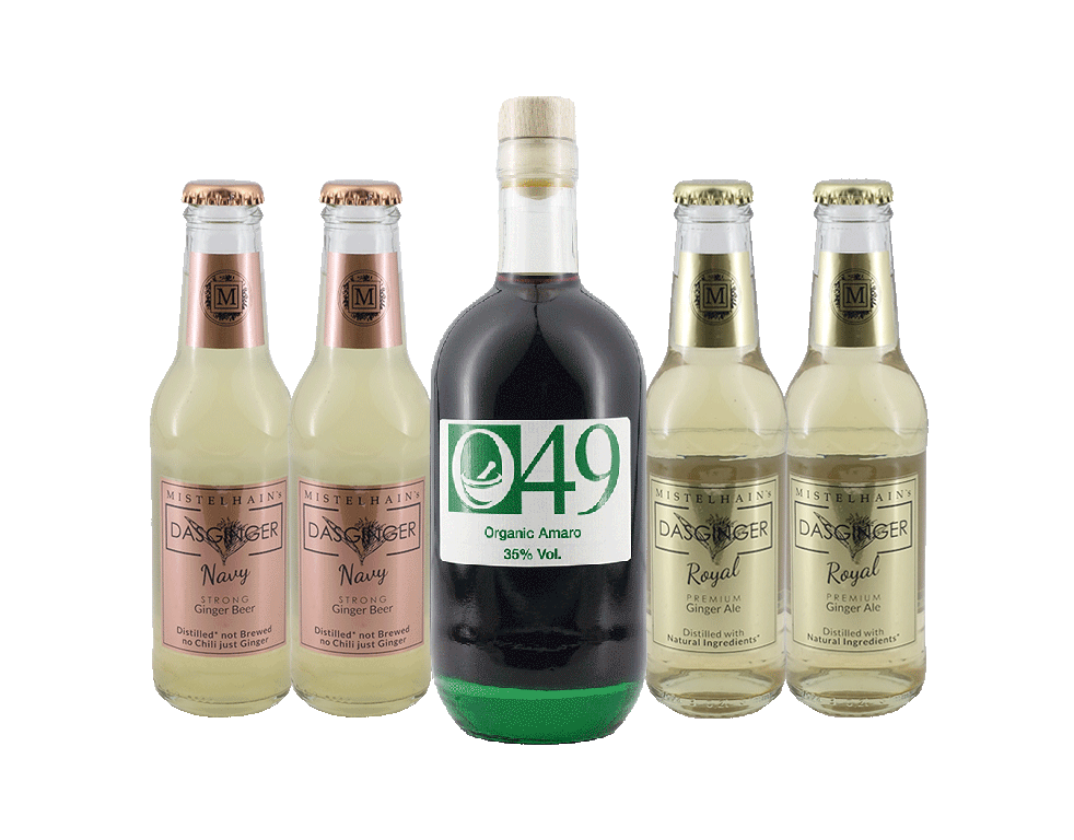 Organic 49 Amaro 0,5 l & Ginger - Paket