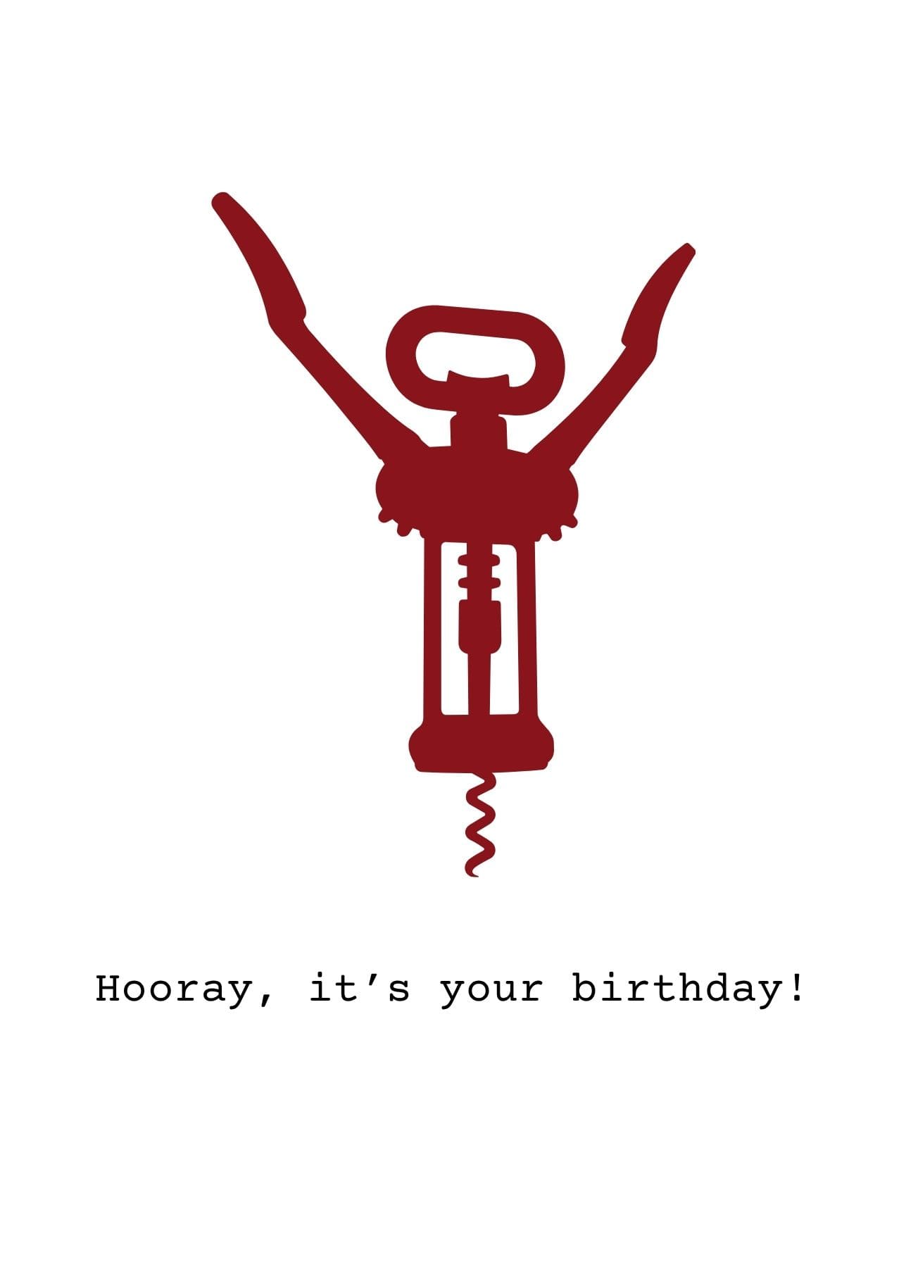 Grußkarte "Hooray, it’s your birthday!"