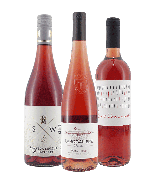 Weinpaket tiefes Rosé