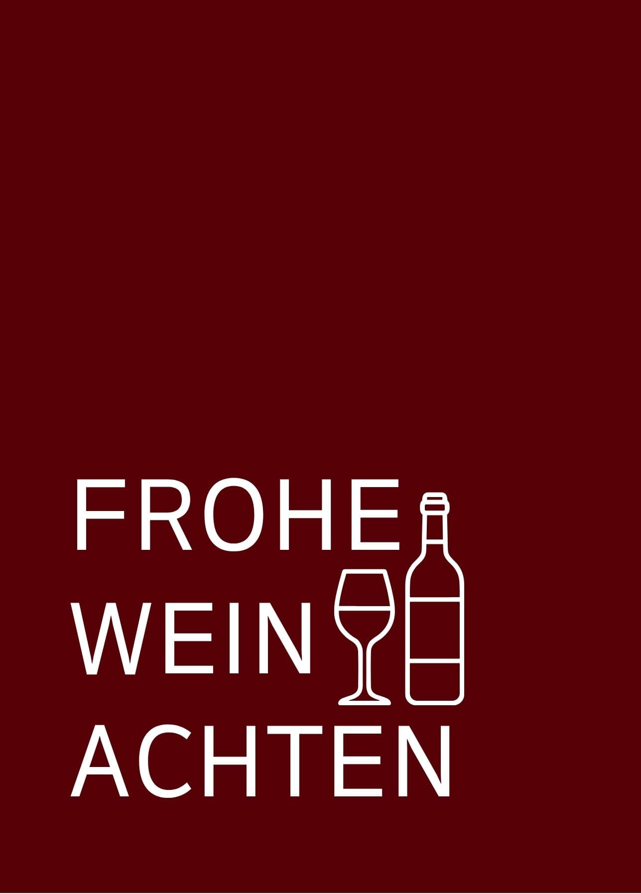 Grußkarte "Frohe Weinachten"