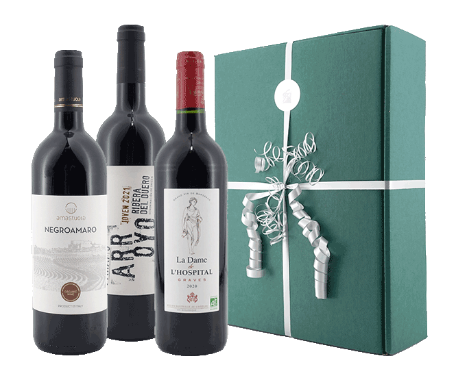 Weinpräsent Rotwein Trio